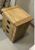 Alisha Bedside Table W50cm - Solid Oak
